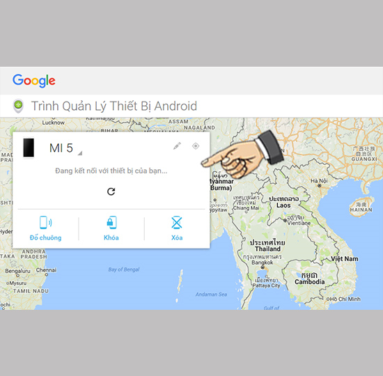Định vị máy